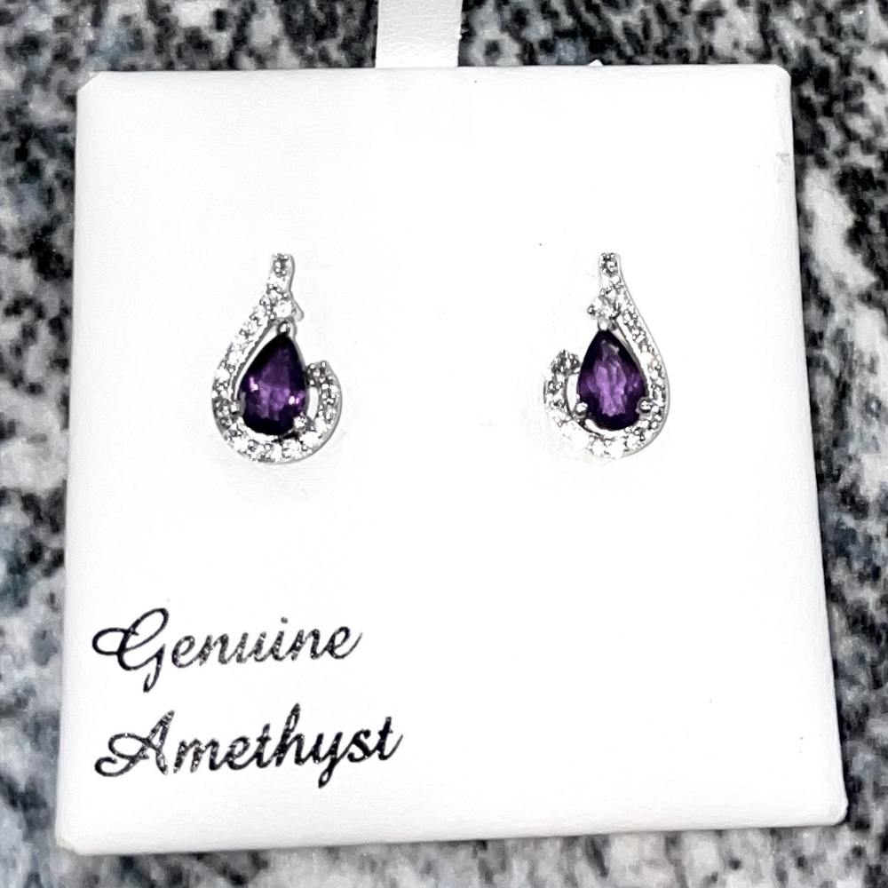 Amethyst earrings NEW
